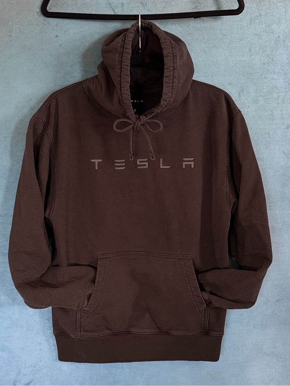Tesla Mauve Black Logo Hoodie
